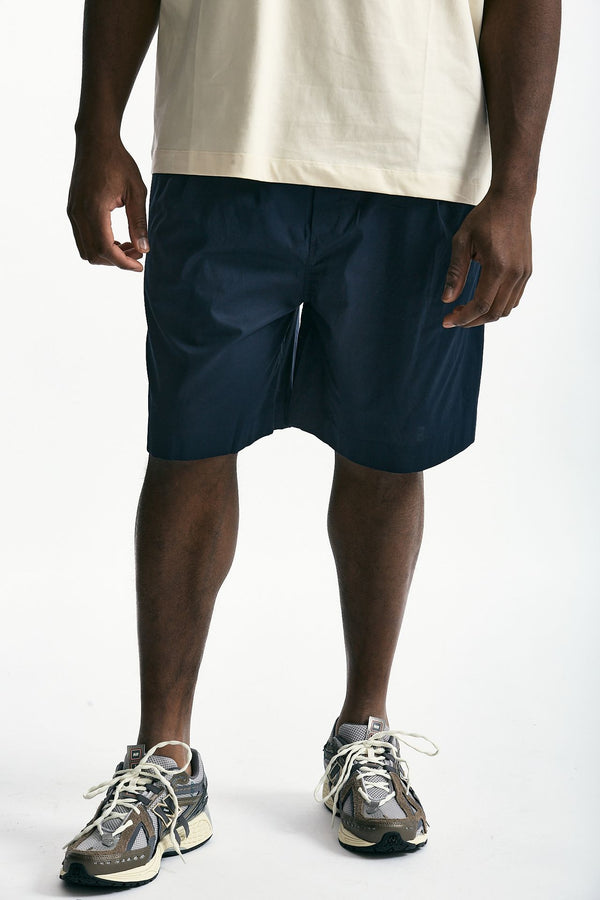 Bermuda in cotone stretch blu uomo Laneus