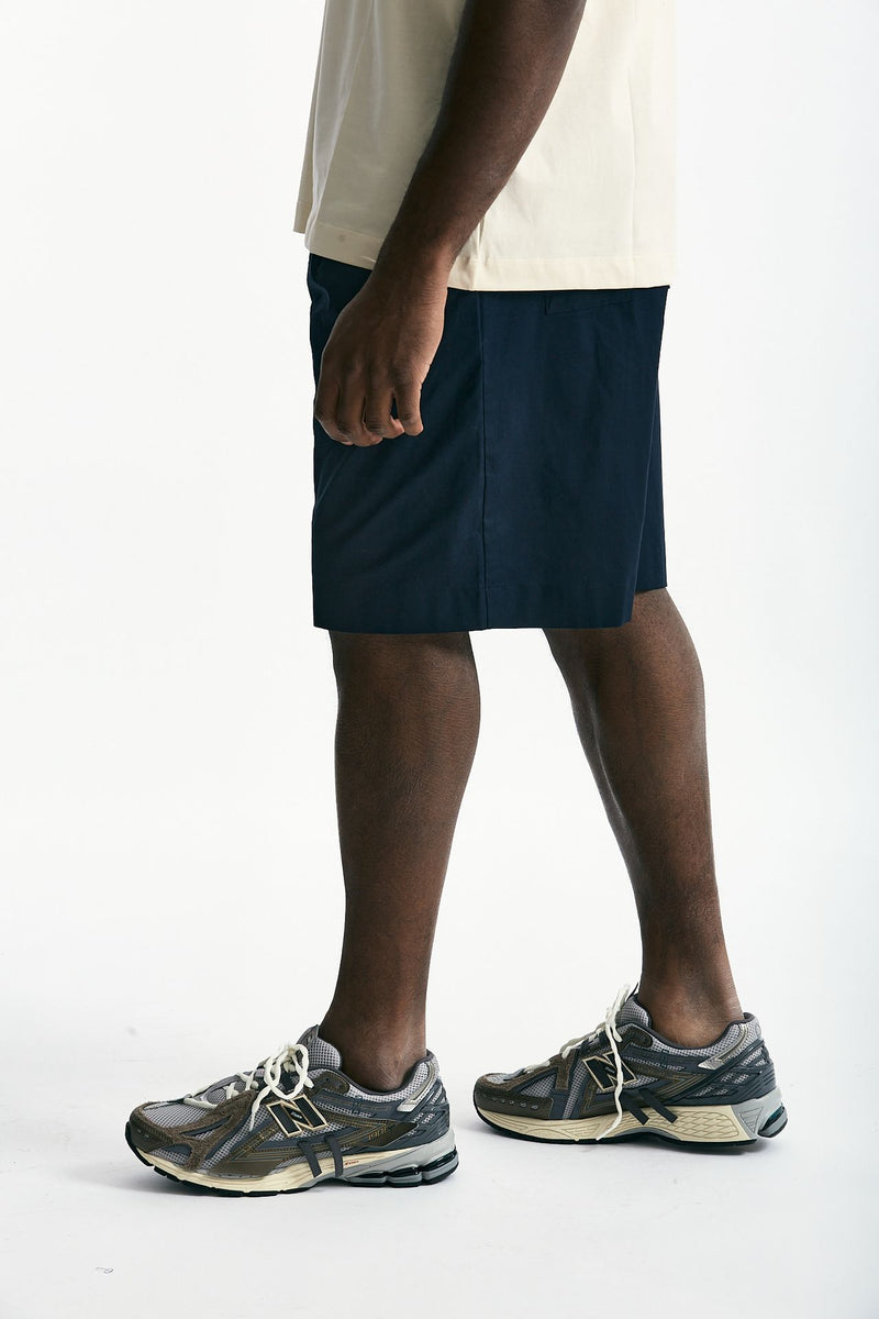 Bermuda in cotone stretch blu uomo Laneus - 2