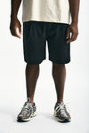 Bermuda in cotone stretch nero uomo Laneus - 1