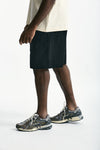 Bermuda in cotone stretch nero uomo Laneus - 2