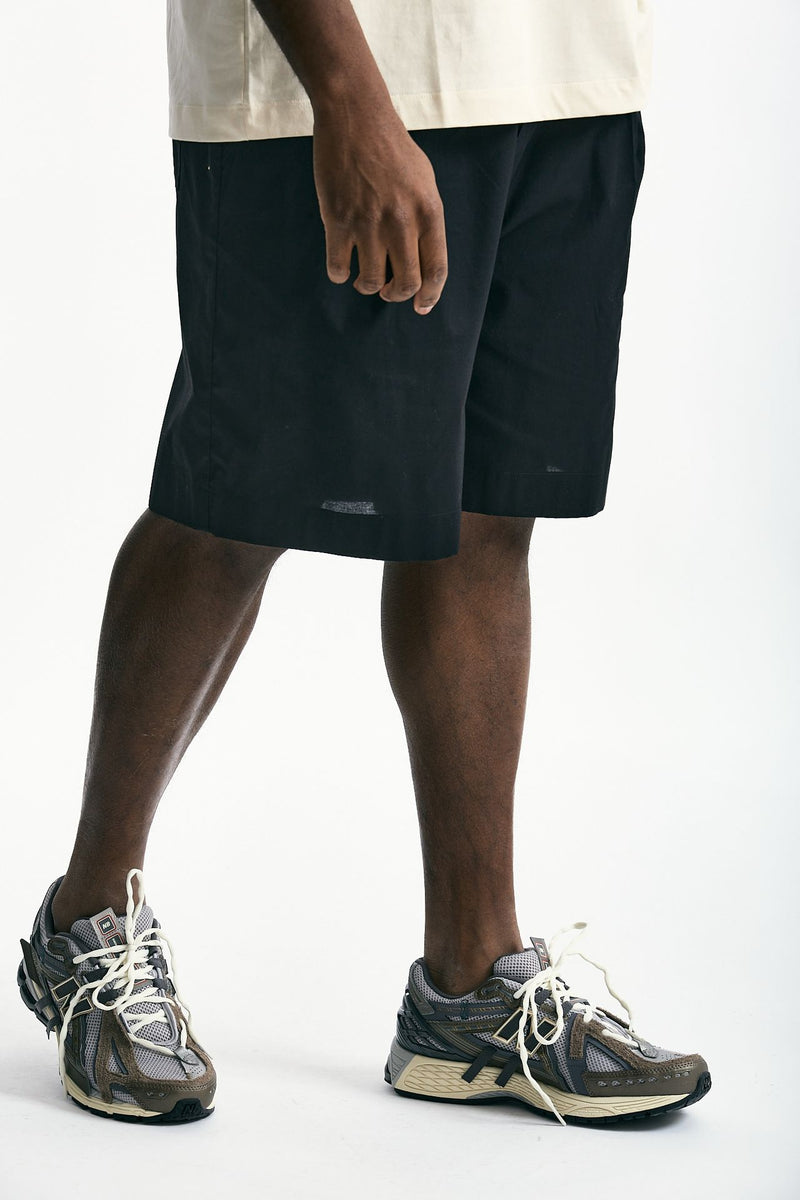 Bermuda in cotone stretch nero uomo Laneus - 4