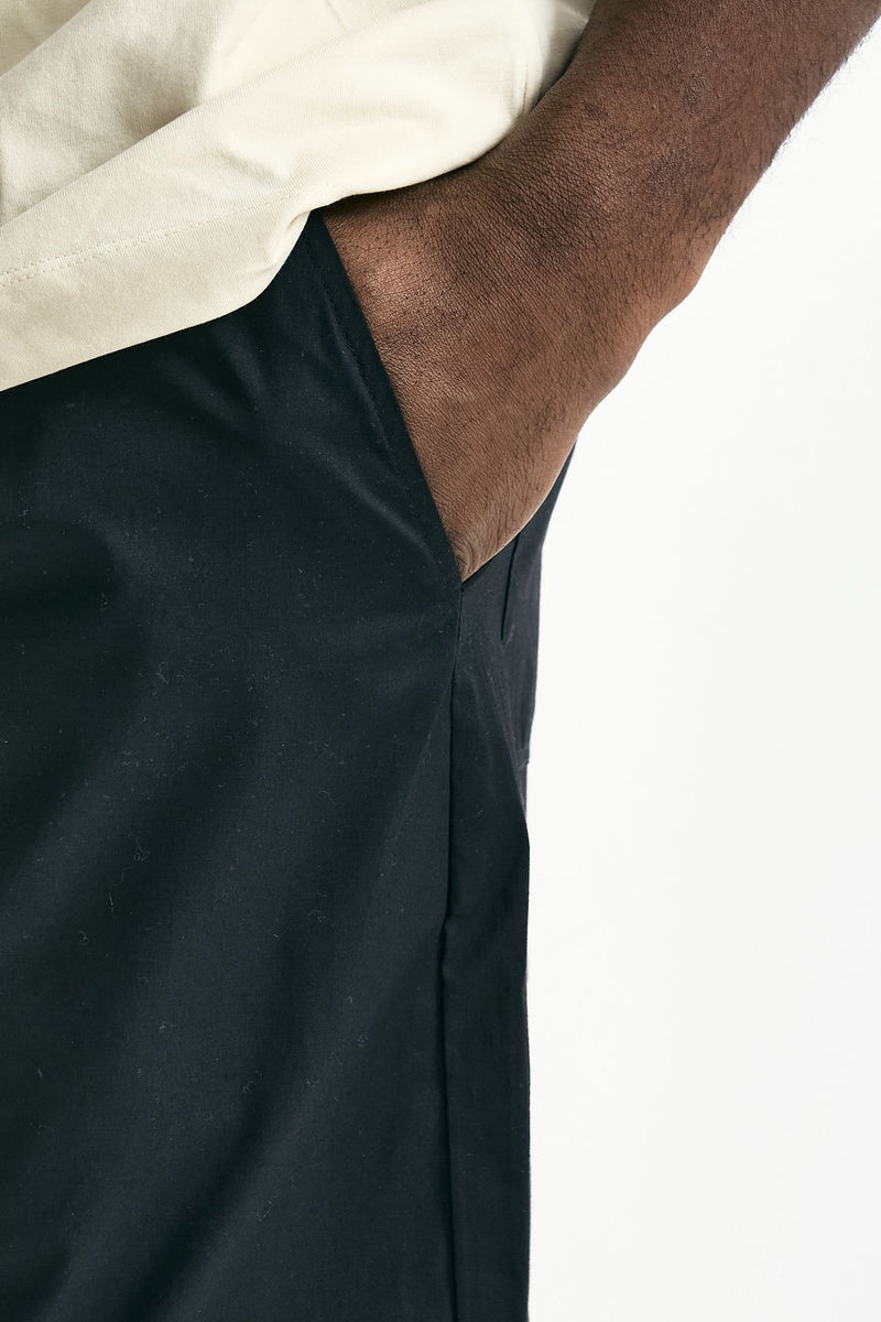 Bermuda in cotone stretch nero uomo Laneus - 6