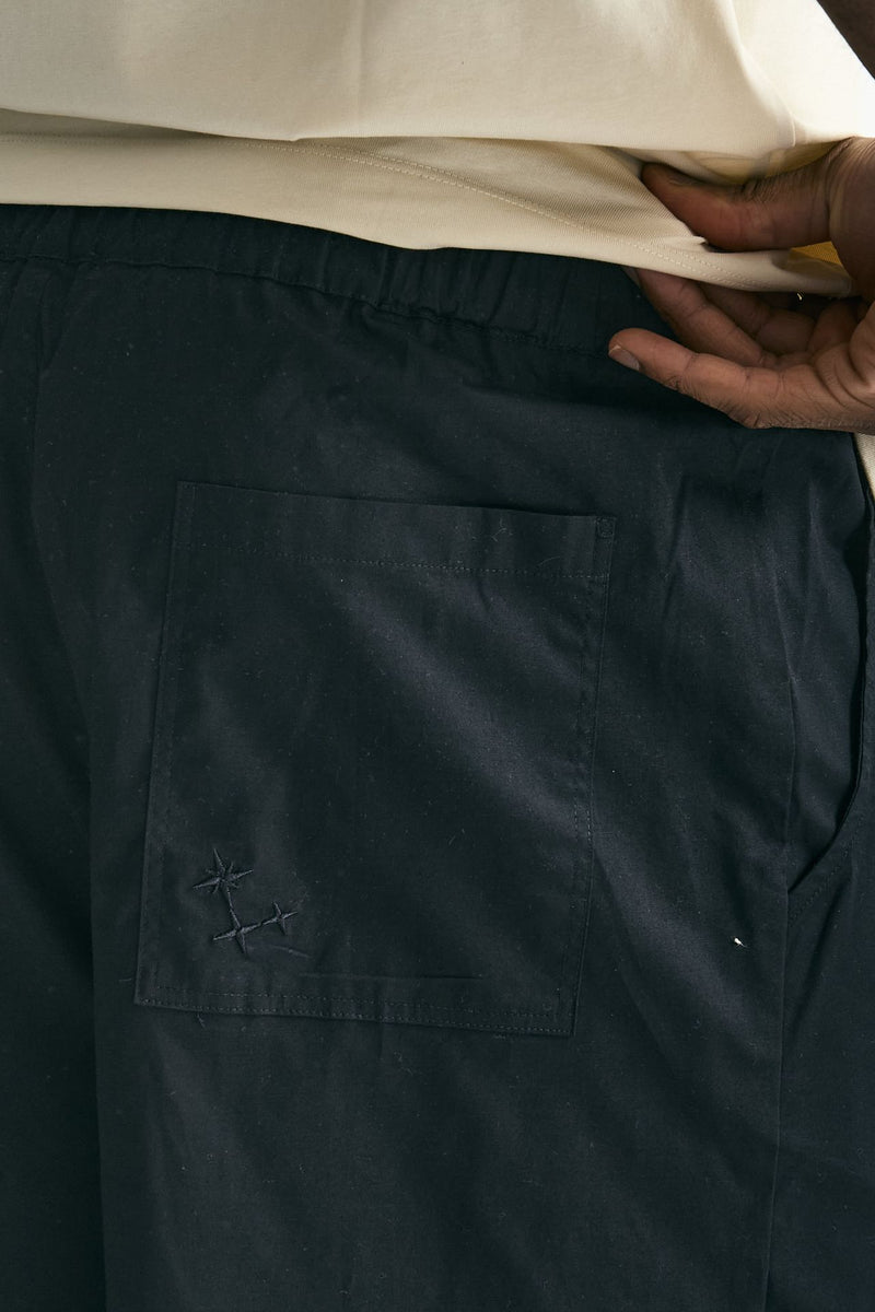 Bermuda in cotone stretch nero uomo Laneus - 7