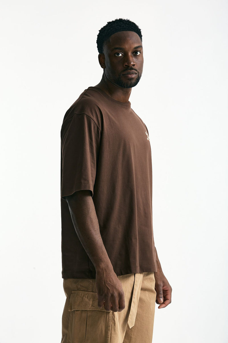 ASOS DESIGN - T-shirt squadrata oversize kaki con scritte | ASOS ASOS DESIGN - T-shirt squadrata oversize kaki con scritte | ASOS