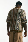 Maglia in cotone e poliestere fantasia uomo Laneus - 1