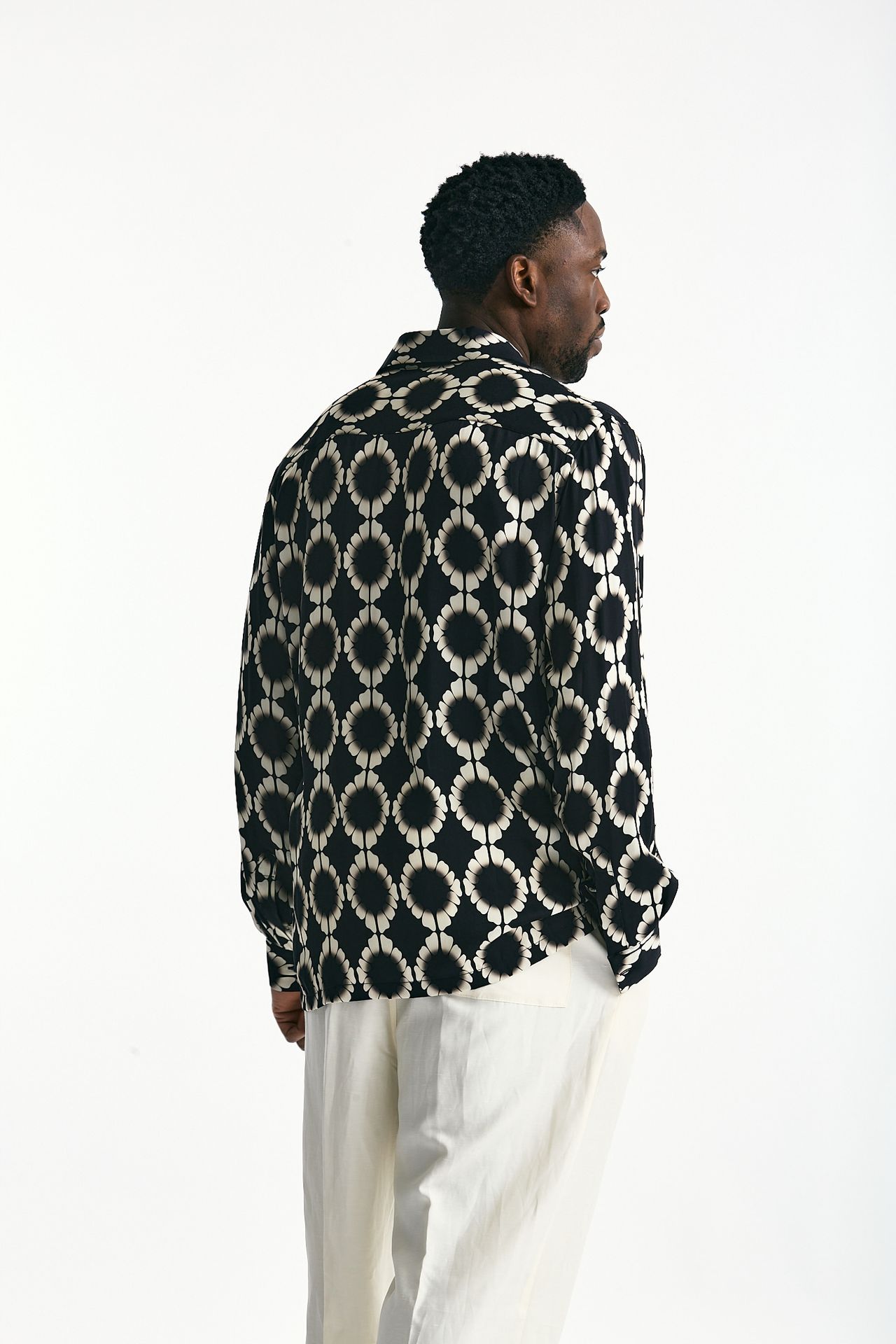 Camicia in viscosa fantasia uomo Laneus - 4