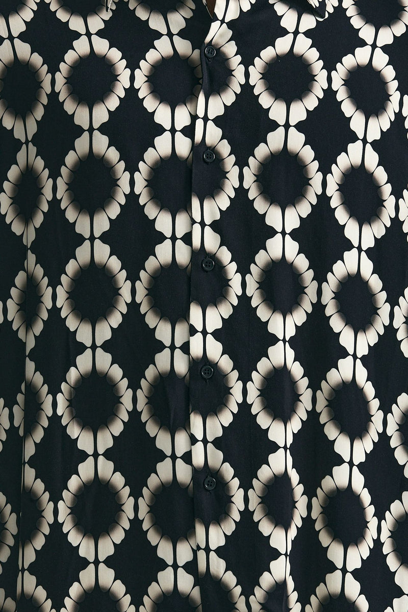 Camicia in viscosa fantasia uomo Laneus - 5