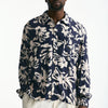 Camicia in viscosa e lino fantasia uomo Laneus - 6