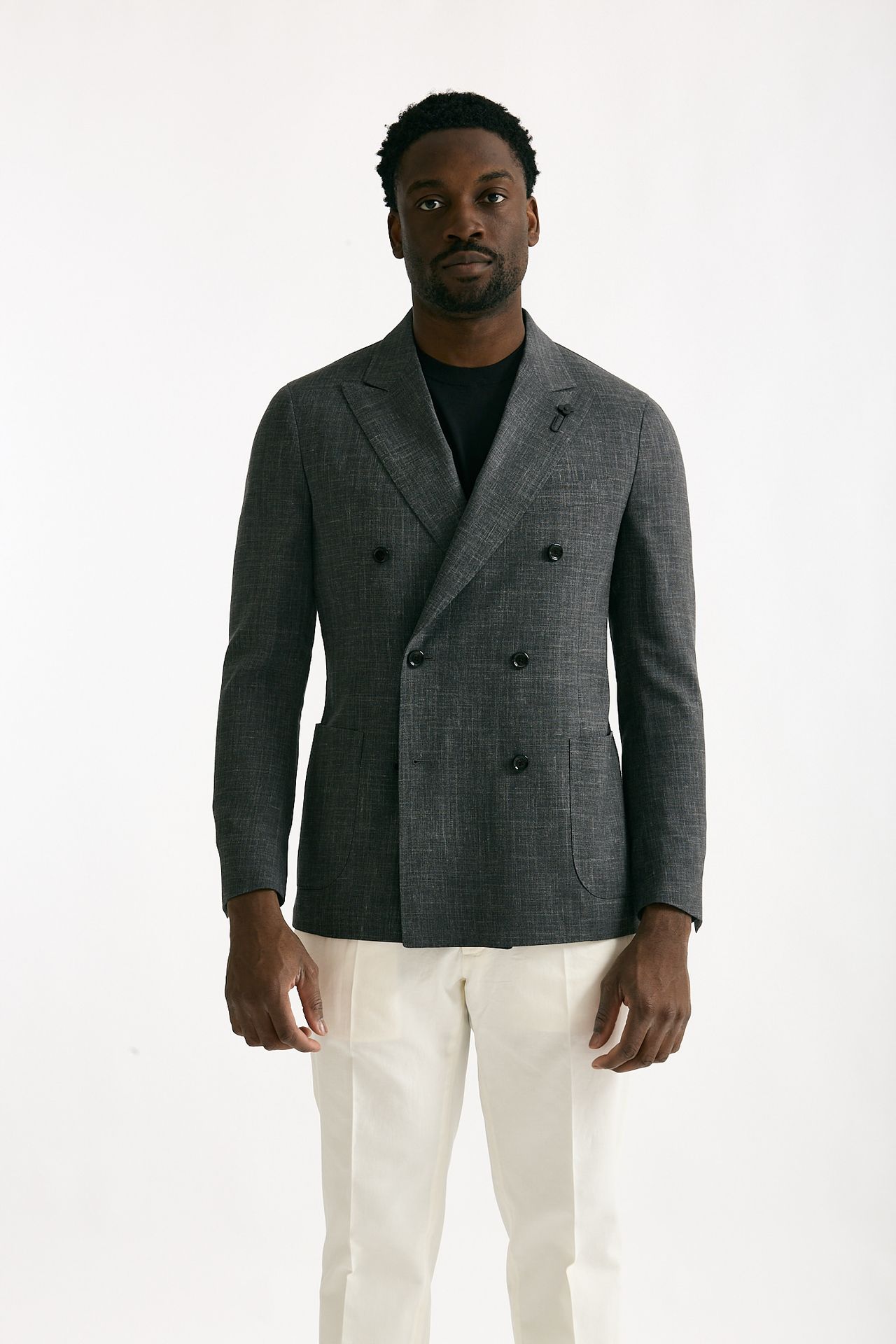 Giacca doppio petto grigio uomo Lardini - 6