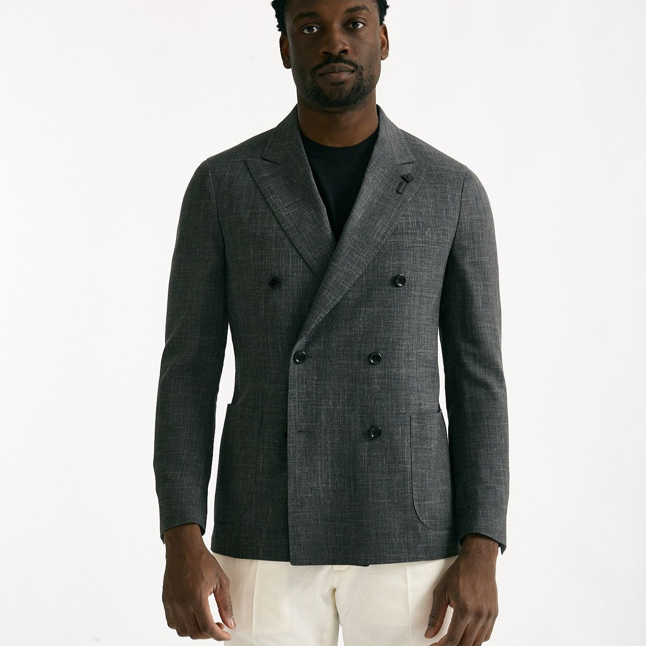 Giacca doppio petto grigio uomo Lardini - 8