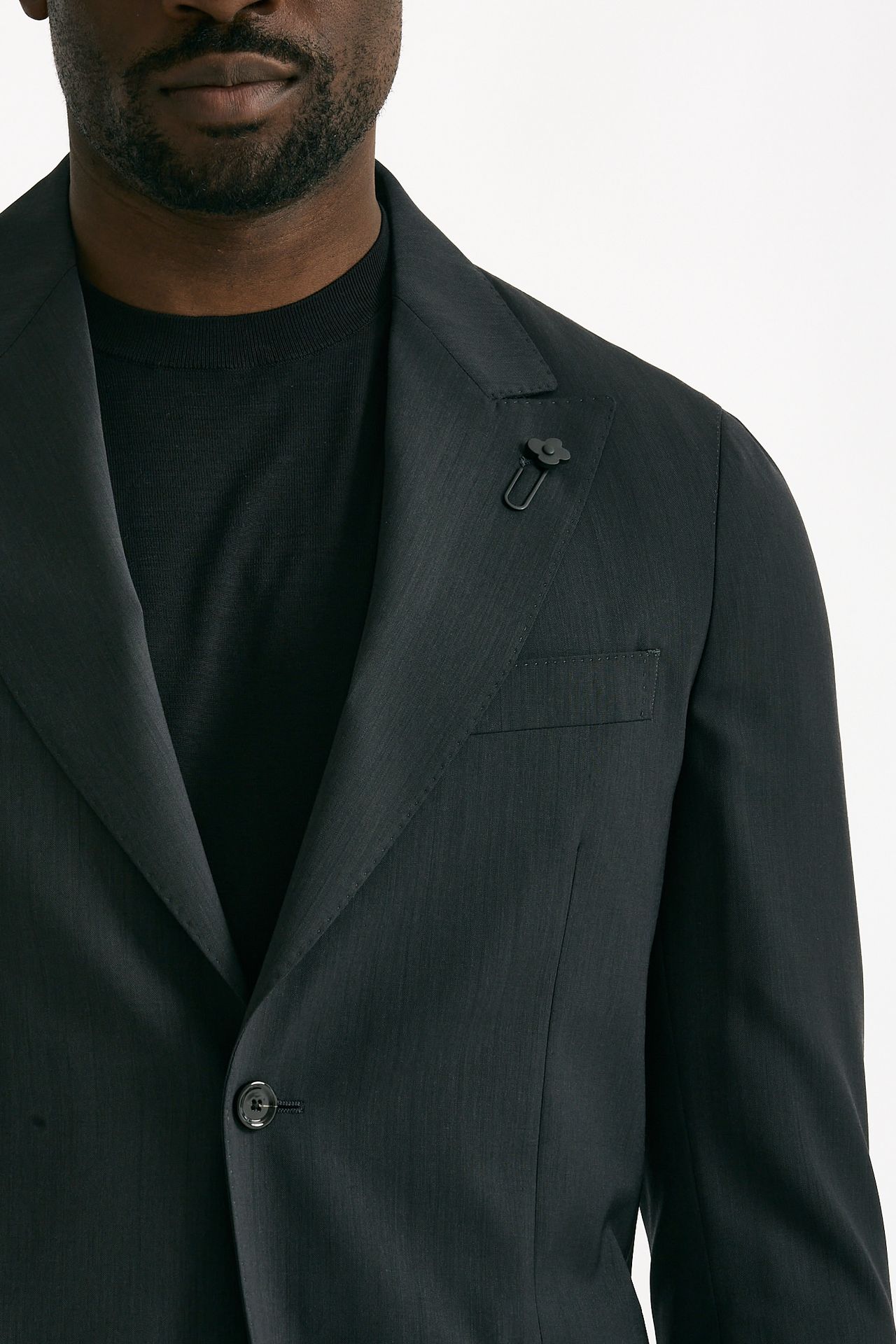 Abito monopetto lana grigio uomo Lardini - 6