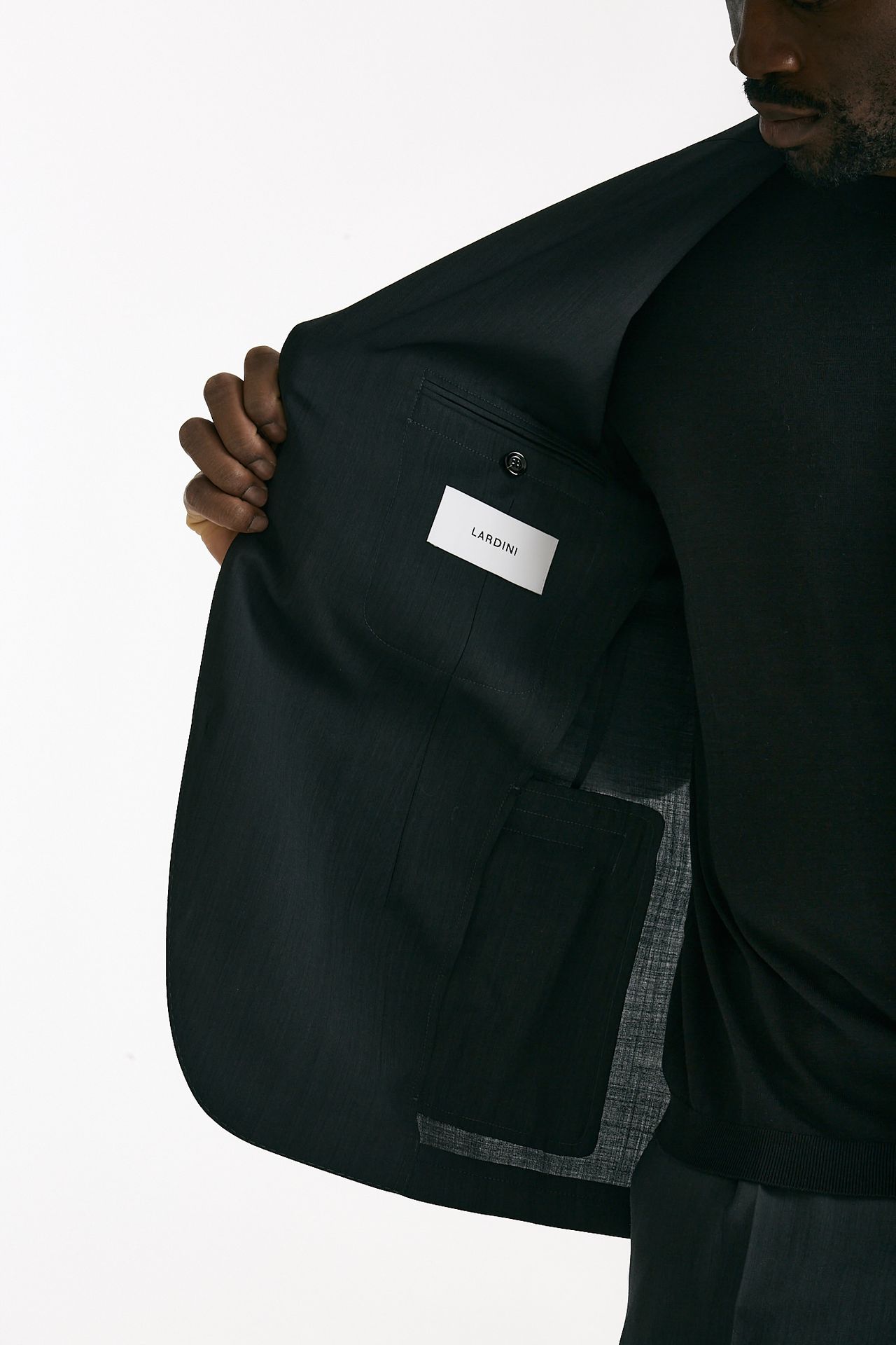 Abito monopetto lana grigio uomo Lardini - 7