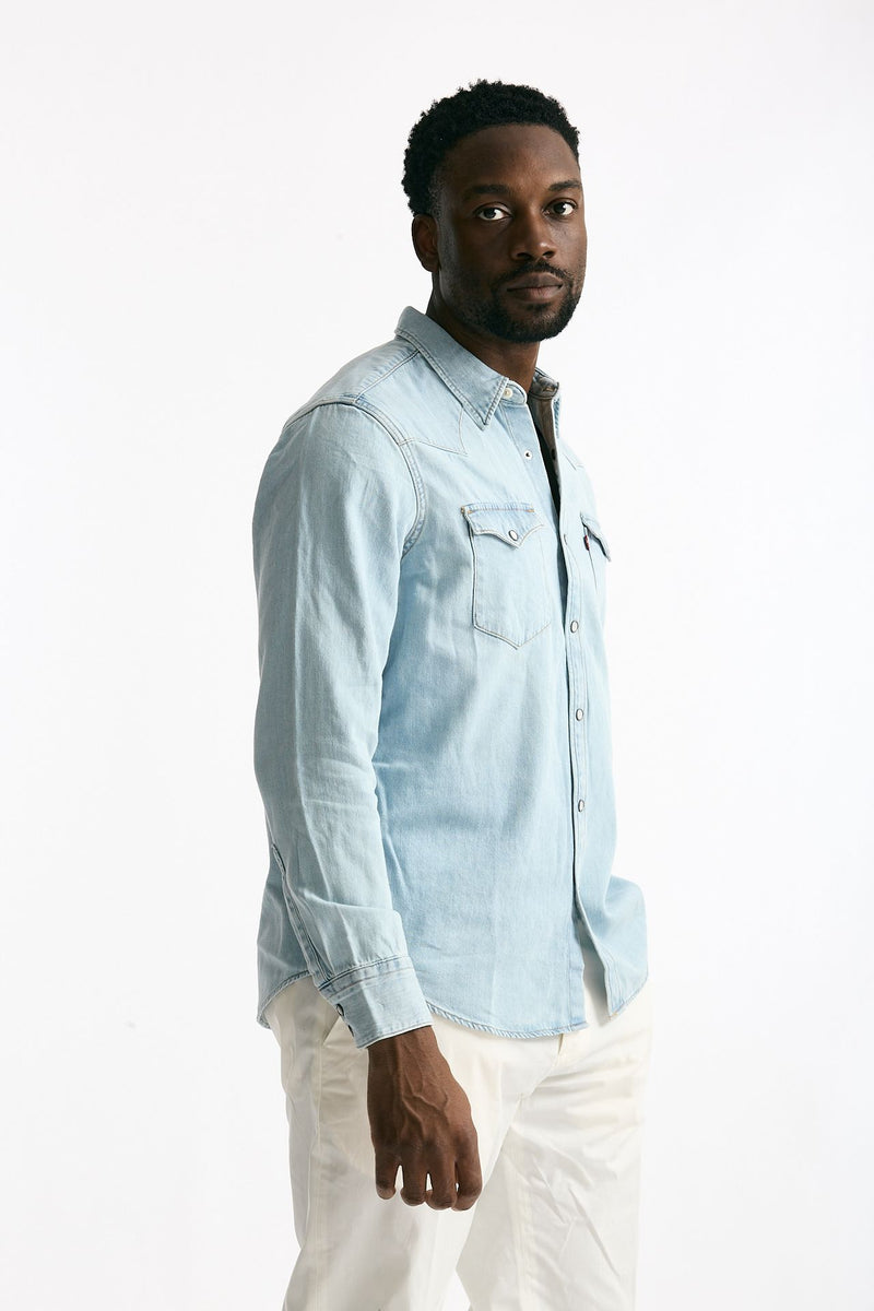 Camicia in denim lavaggio chiaro uomo Levi's - 4