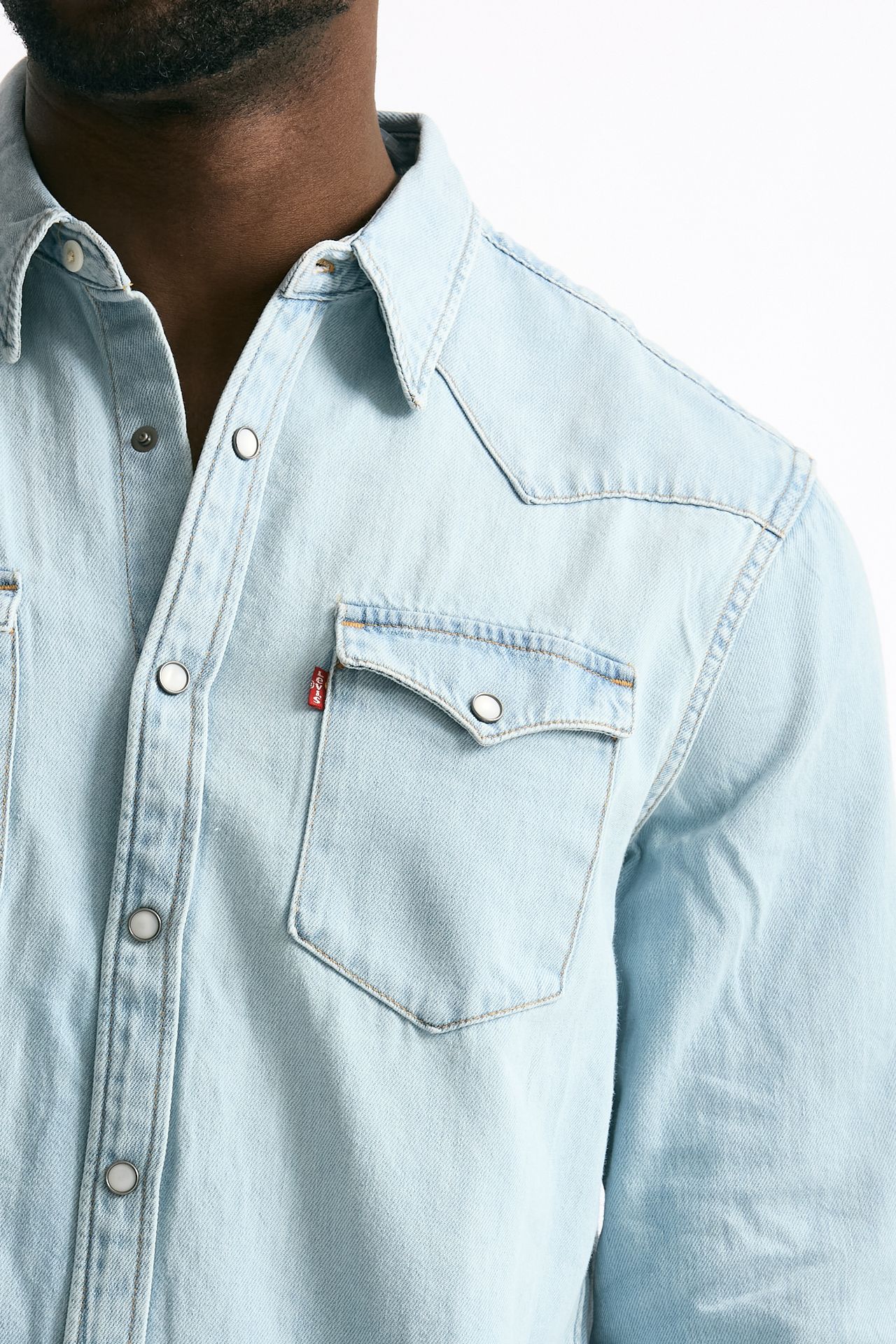 Camicia in denim lavaggio chiaro uomo Levi's - 5