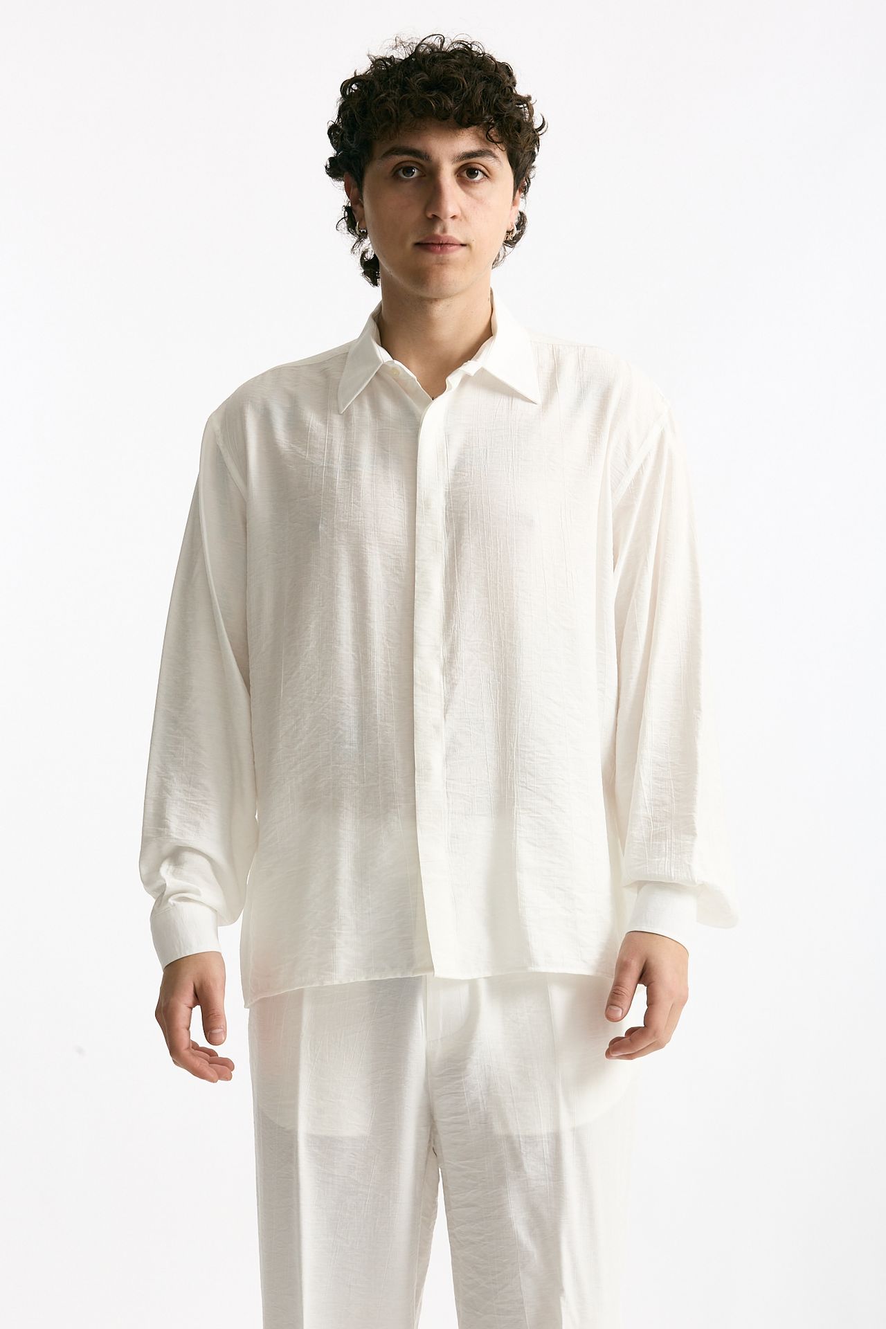 Camicia morbida bianco uomo Marsēm - 5