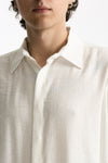 Camicia morbida bianco uomo Marsēm - 4