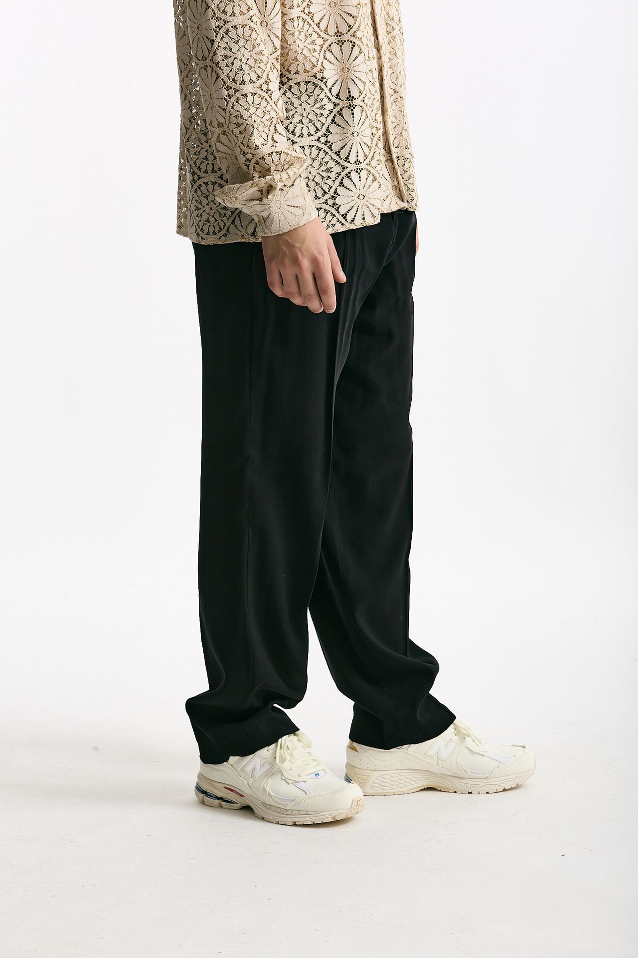 Pantalone viscosa e poliestere nero uomo Marsēm - 2