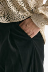Pantalone viscosa e poliestere nero uomo Marsēm - 5