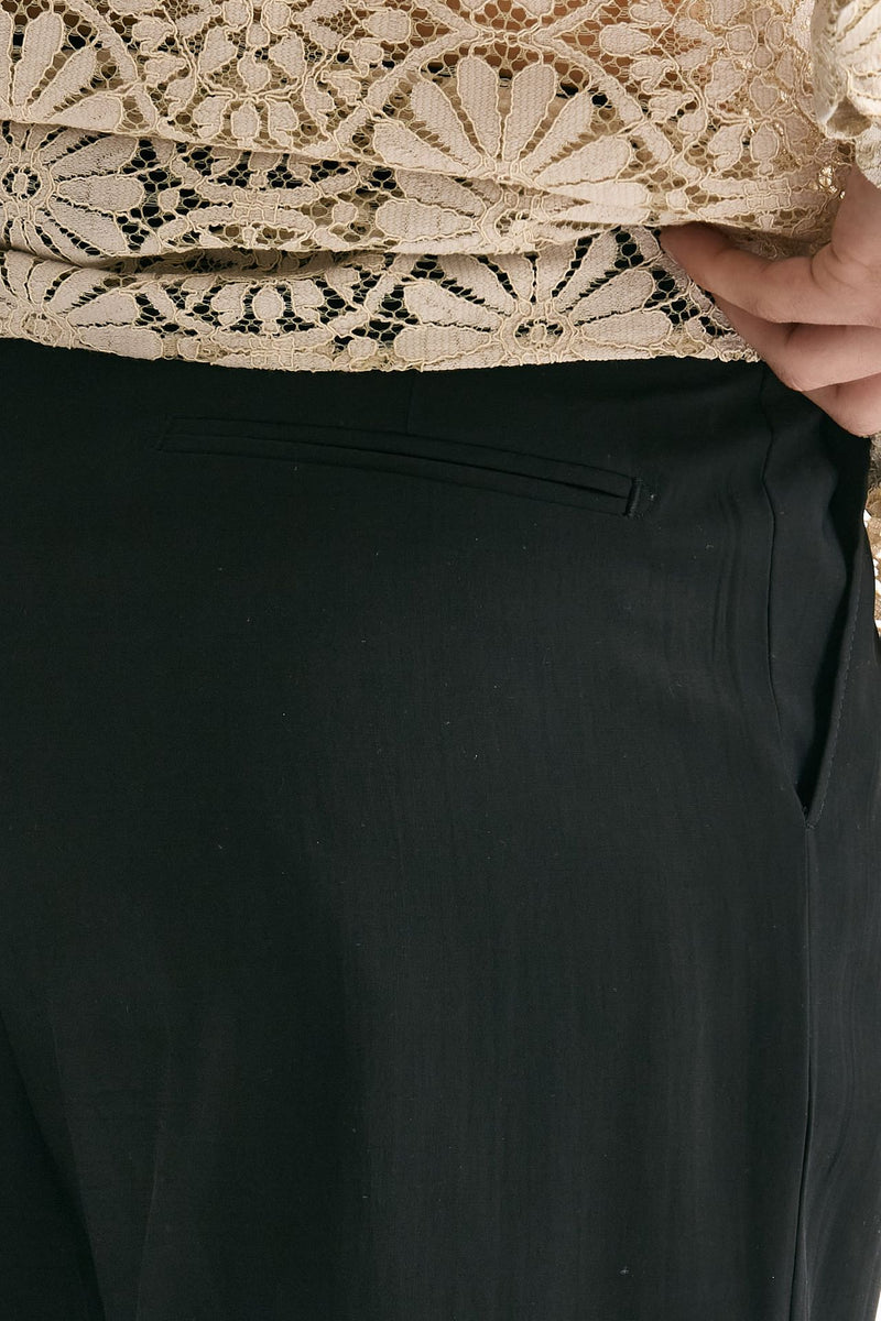 Pantalone viscosa e poliestere nero uomo Marsēm - 7