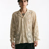 Camicia in viscosa cammello uomo Marsēm - 6