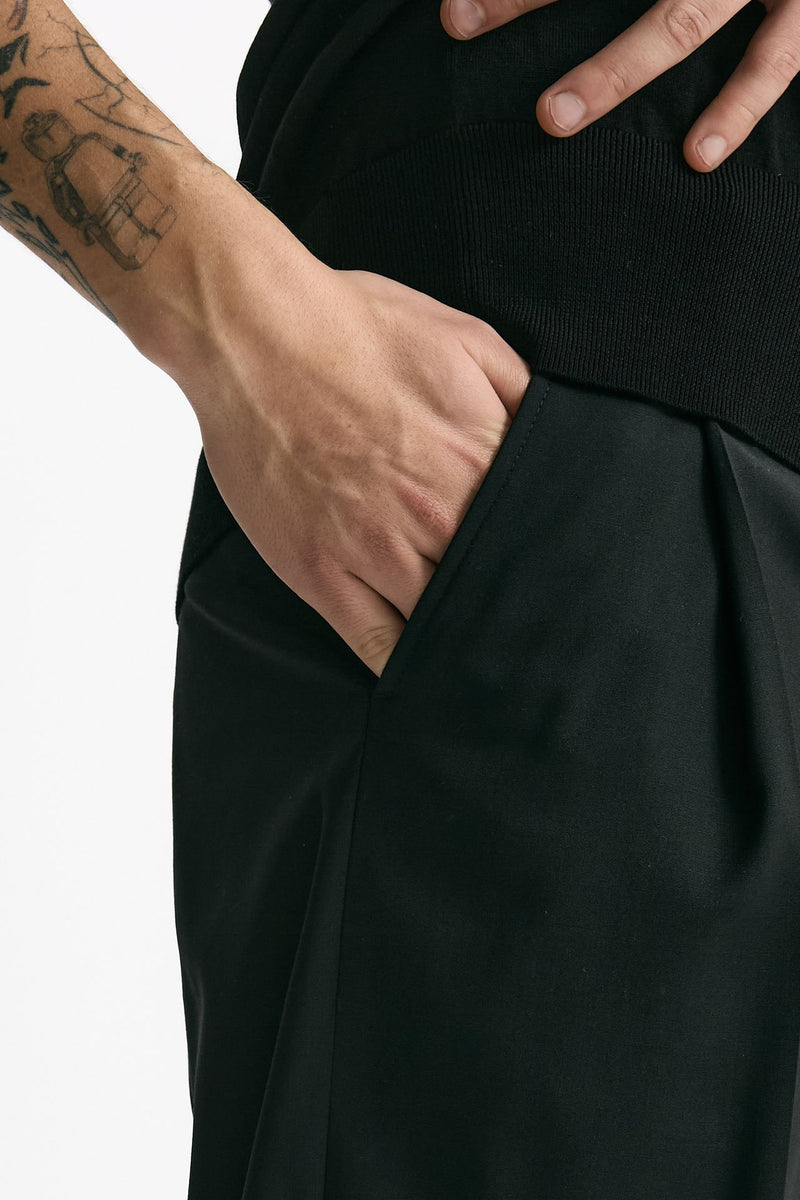 Pantalone gamba ampia nero uomo Marsēm - 5