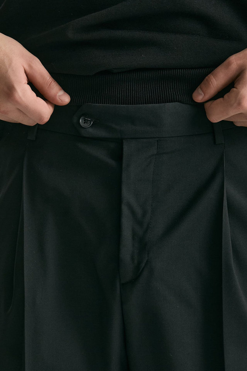 Pantalone gamba ampia nero uomo Marsēm - 6