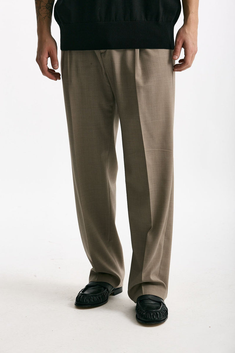 Pantalone gamba ampia beige uomo Marsēm - 1