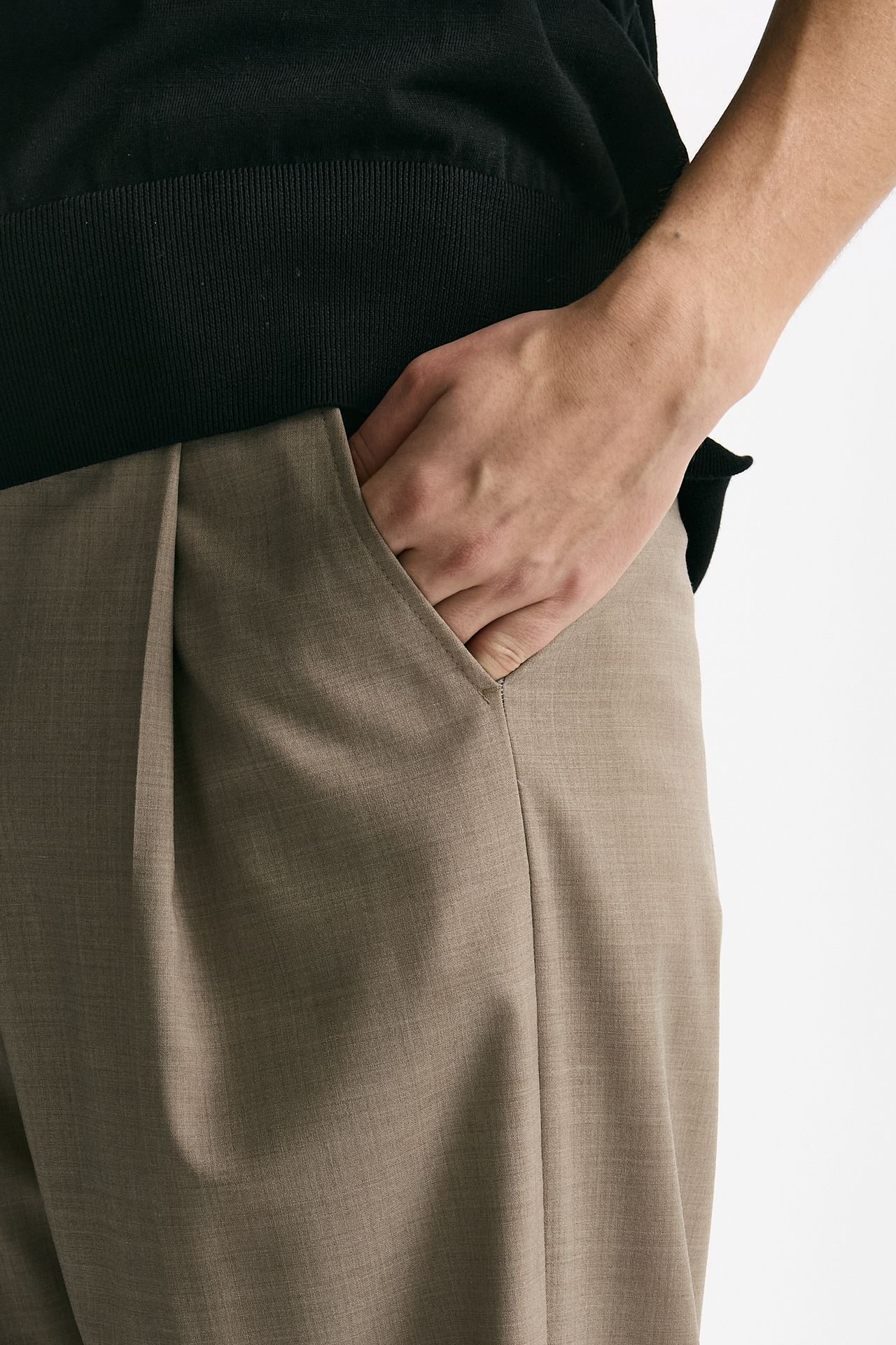 Pantalone gamba ampia beige uomo Marsēm - 5