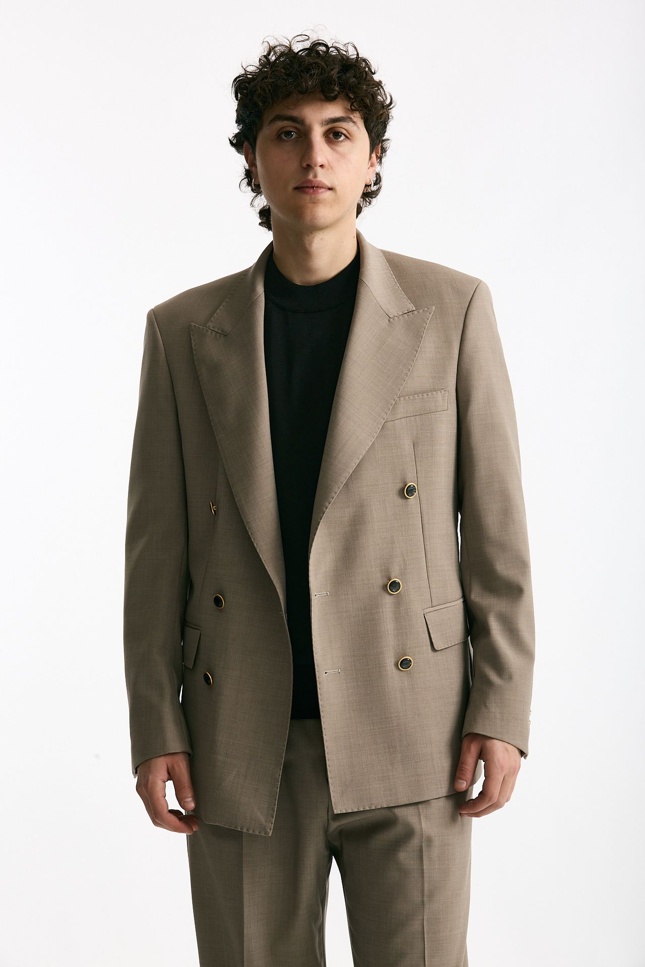 Giacca doppiopetto beige uomo Marsēm - 2