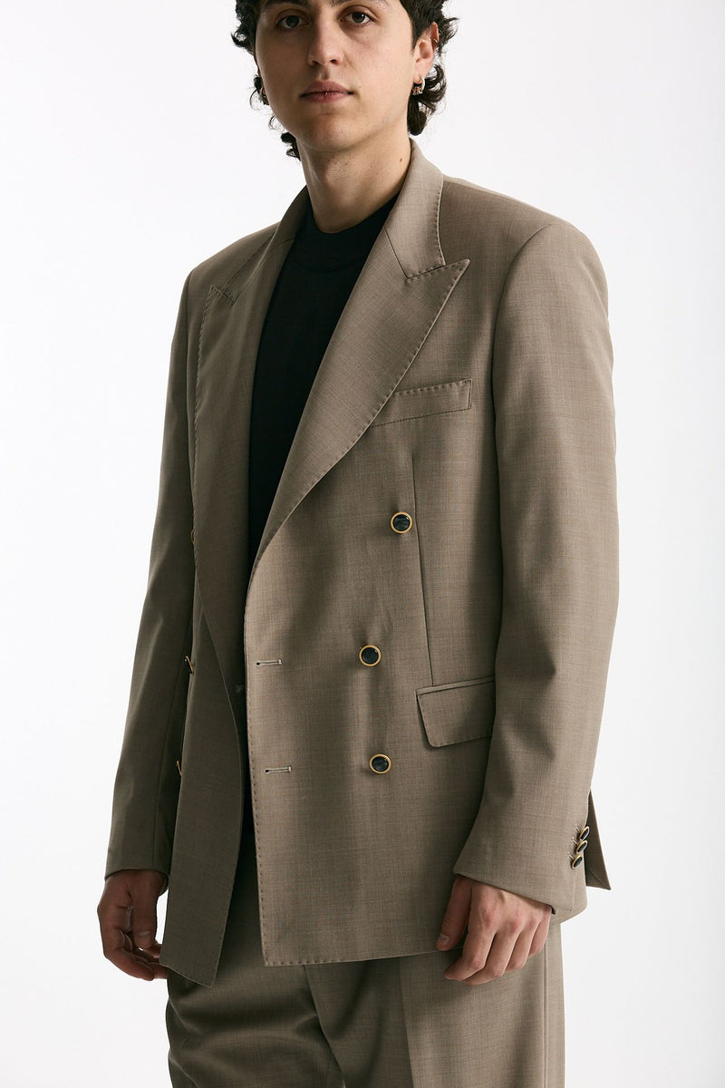 Giacca doppiopetto beige uomo Marsēm - 5