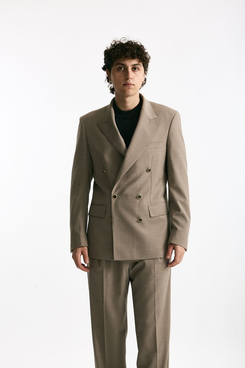 Giacca doppiopetto beige uomo Marsēm - 6