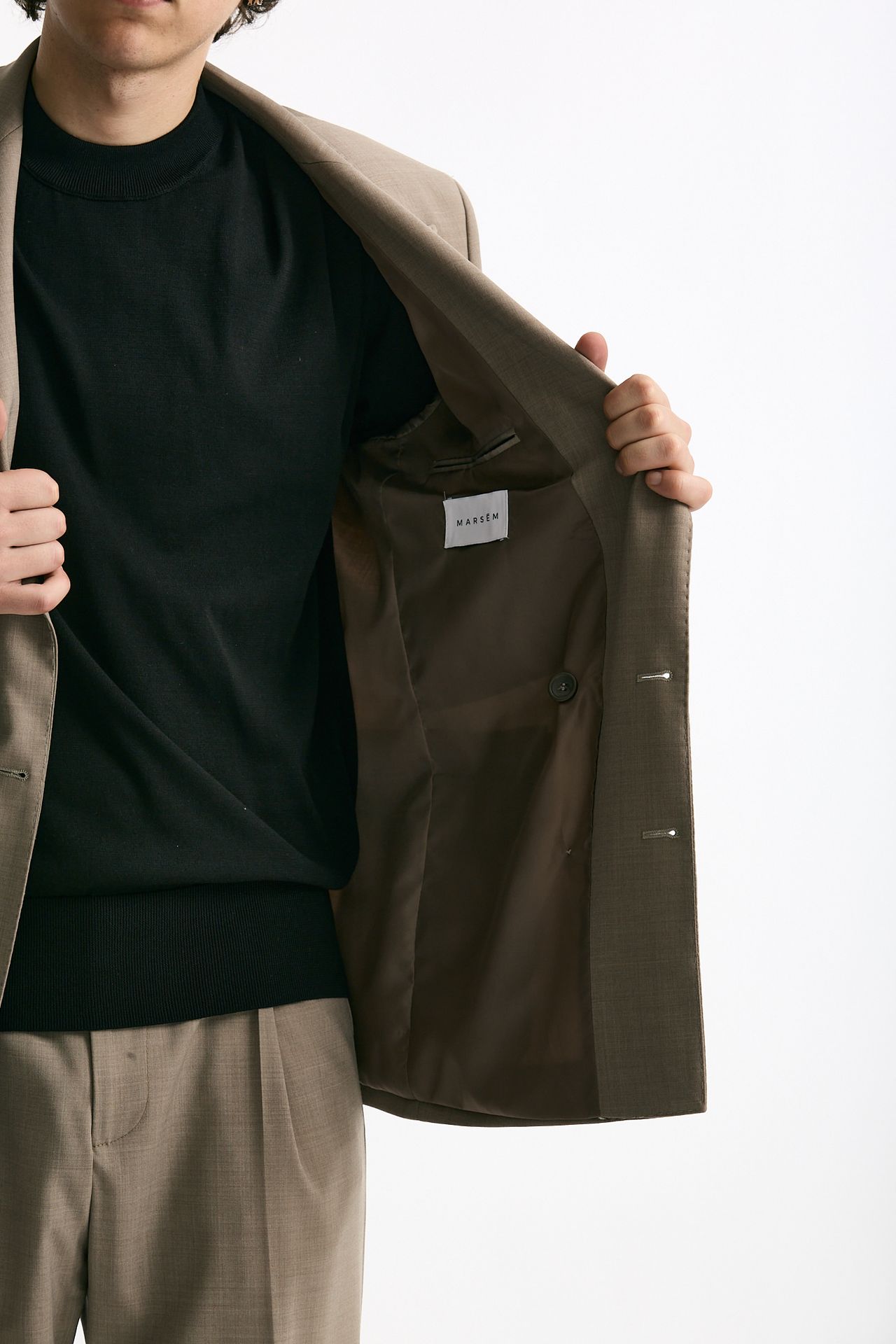 Giacca doppiopetto beige uomo Marsēm - 7