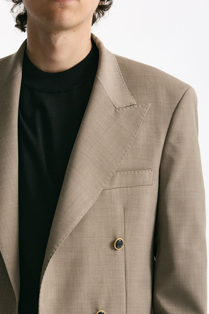 Giacca doppiopetto beige uomo Marsēm - 8