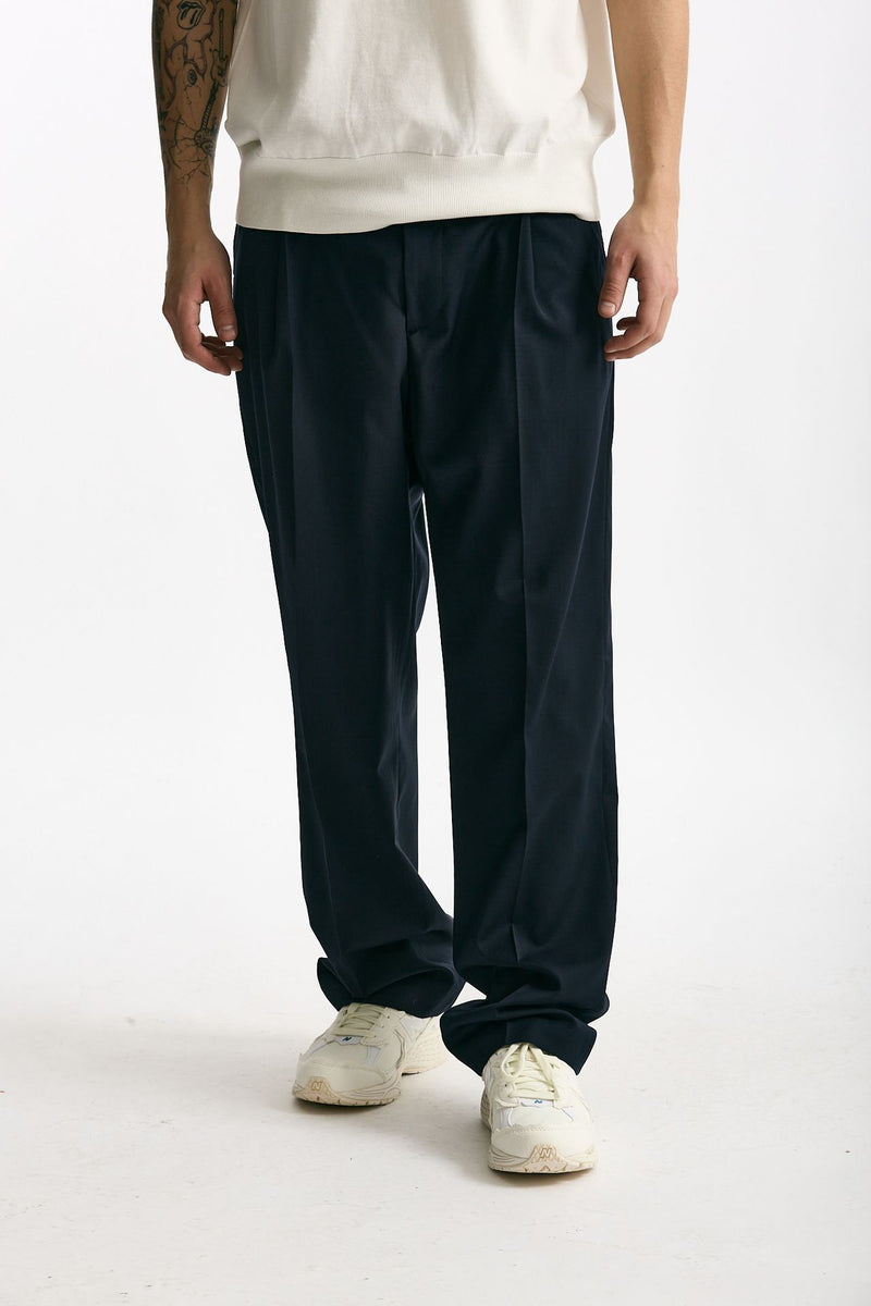 Pantalone gamba ampia blu uomo Marsēm - 1
