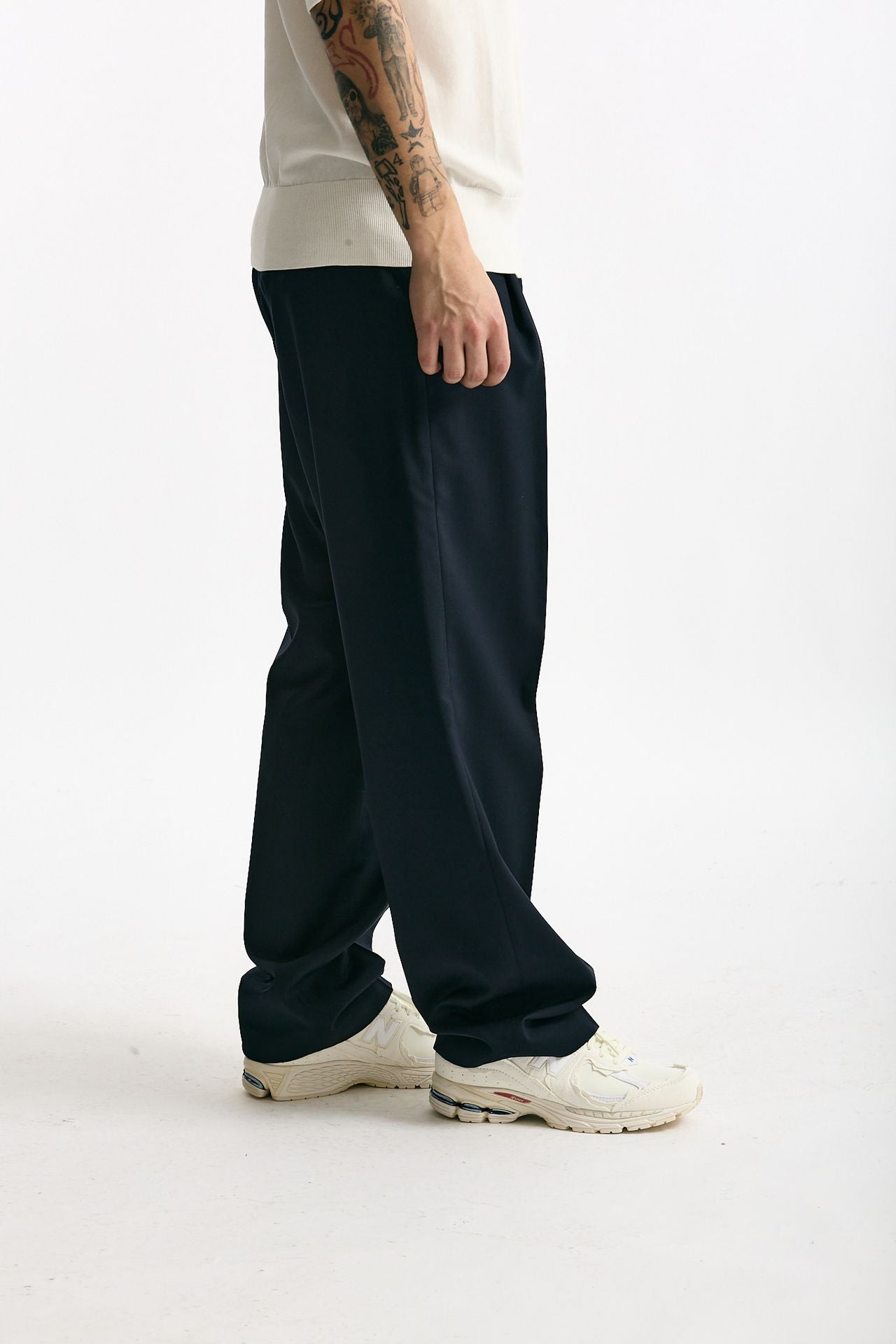 Pantalone gamba ampia blu uomo Marsēm - 2