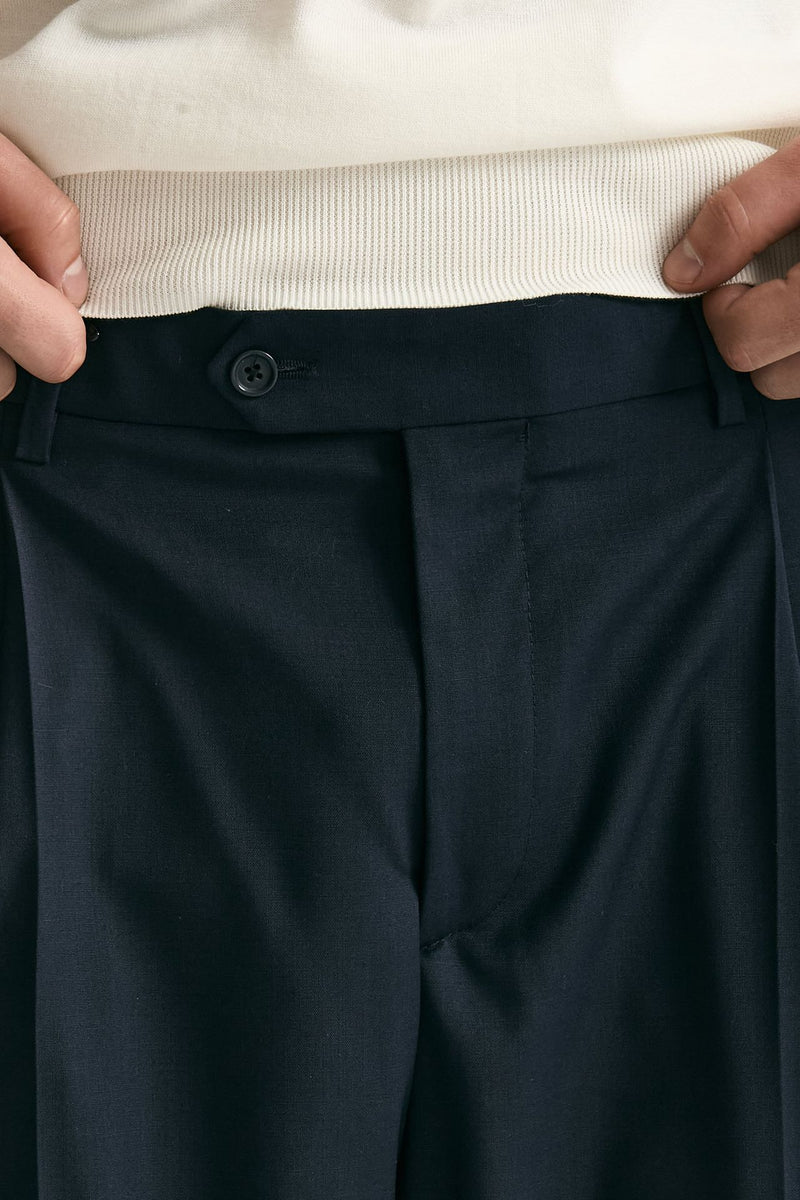 Pantalone gamba ampia blu uomo Marsēm - 6