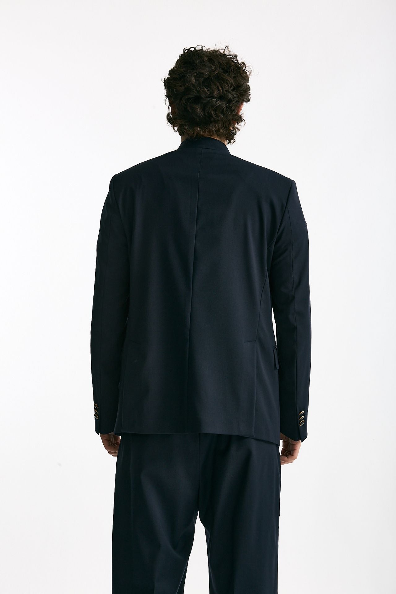 Giacca doppiopetto blu uomo Marsēm - 4