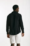 Camicia in viscosa nero uomo Marsēm - 3