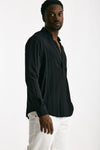 Camicia in viscosa nero uomo Marsēm - 4