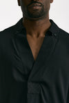 Camicia in viscosa nero uomo Marsēm - 5