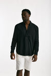 Camicia in viscosa nero uomo Marsēm - 1