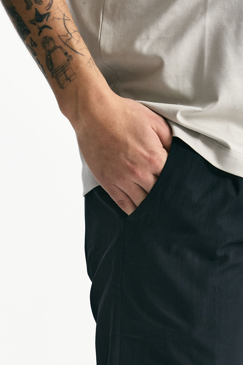 Pantalone FOLD 2 in misto cotone nero uomo Nine in the morning - 5