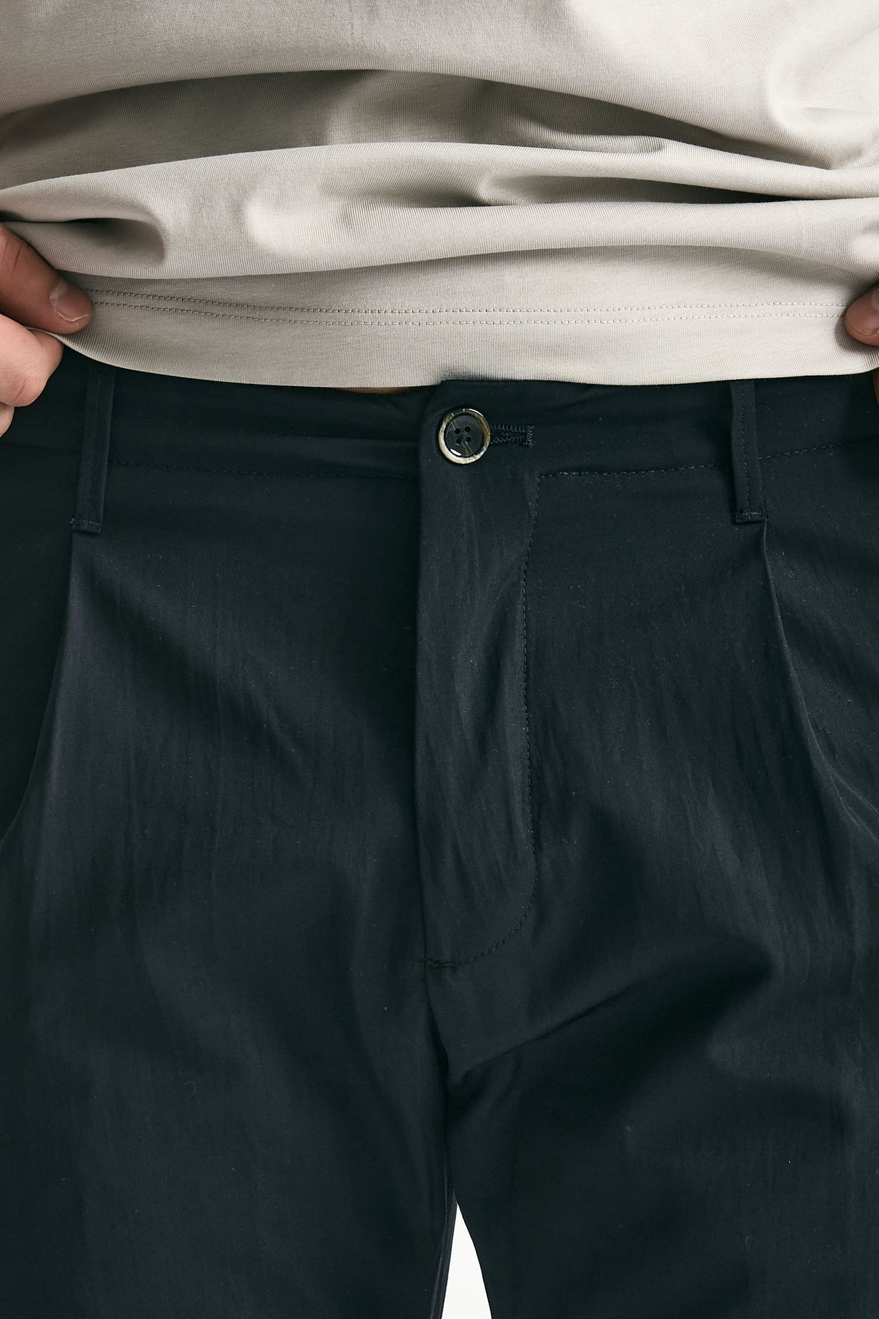 Pantalone FOLD 2 in misto cotone nero uomo Nine in the morning - 6