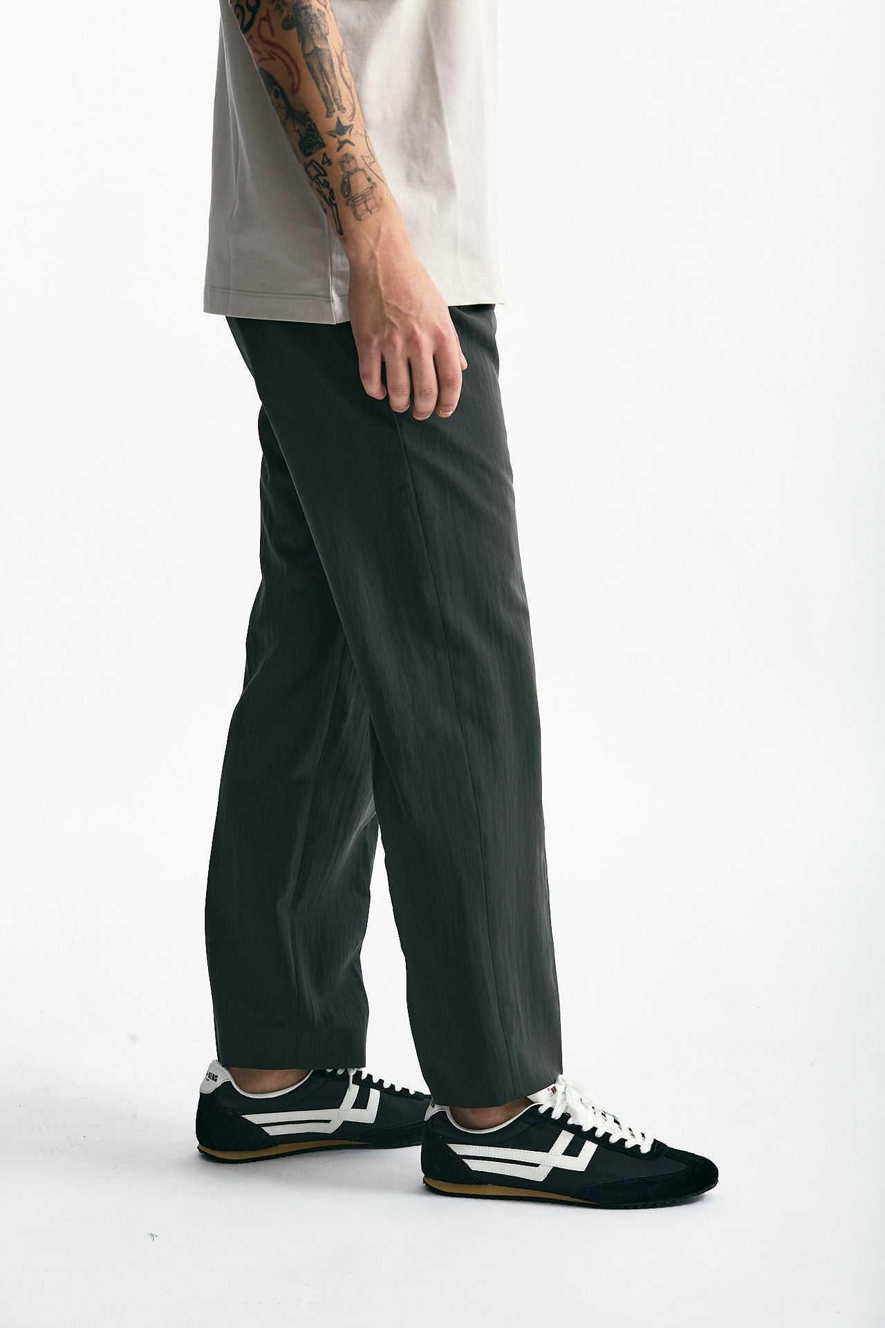 Pantalone FOLD 2 in misto cotone grigio/verde uomo Nine in the morning - 1
