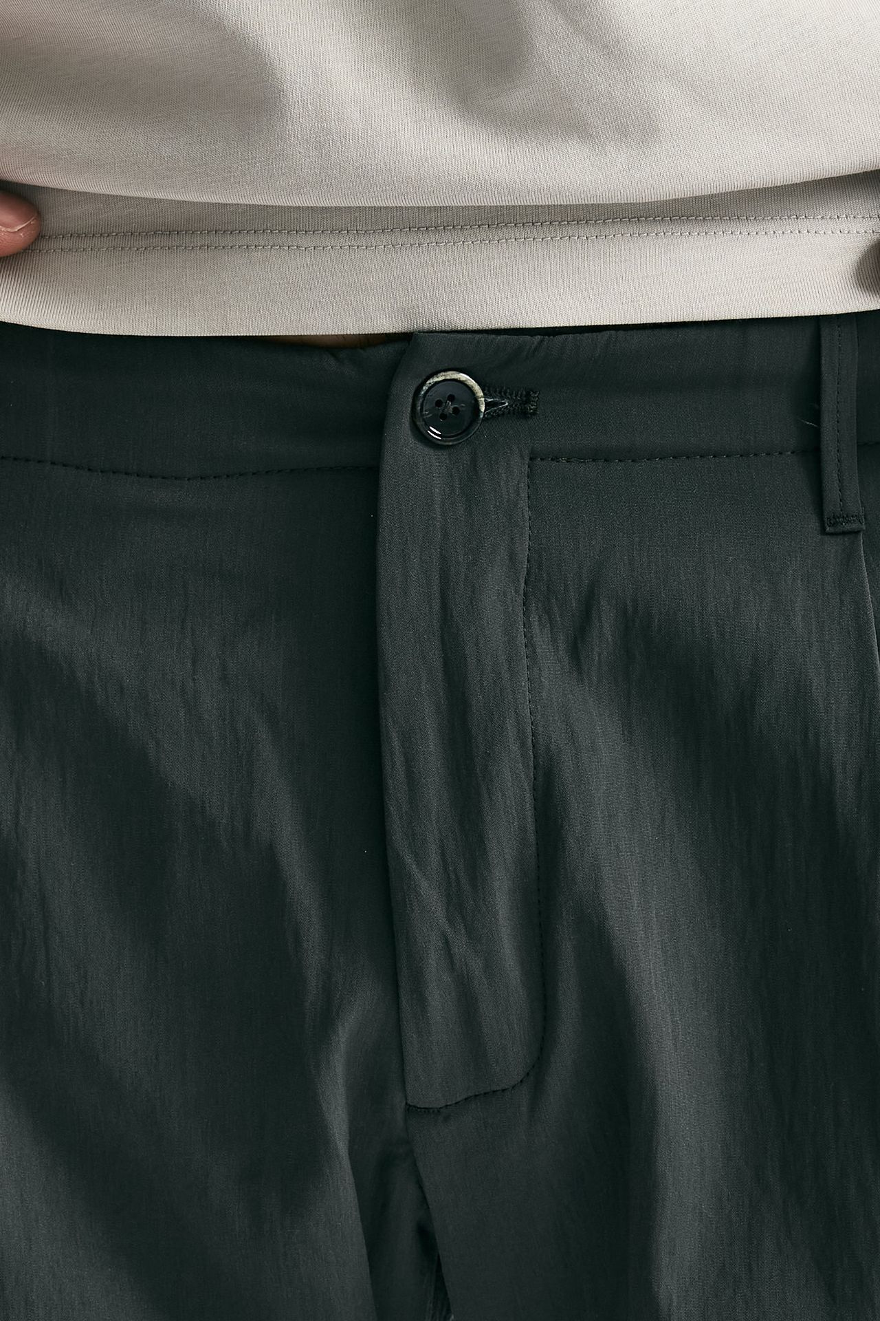 Pantalone FOLD 2 in misto cotone grigio/verde uomo Nine in the morning - 6