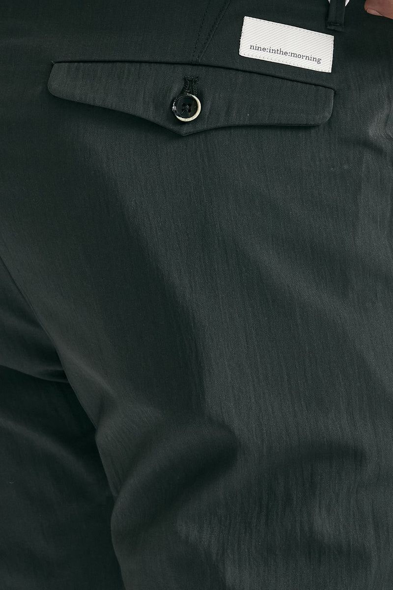 Pantalone FOLD 2 in misto cotone grigio/verde uomo Nine in the morning - 7