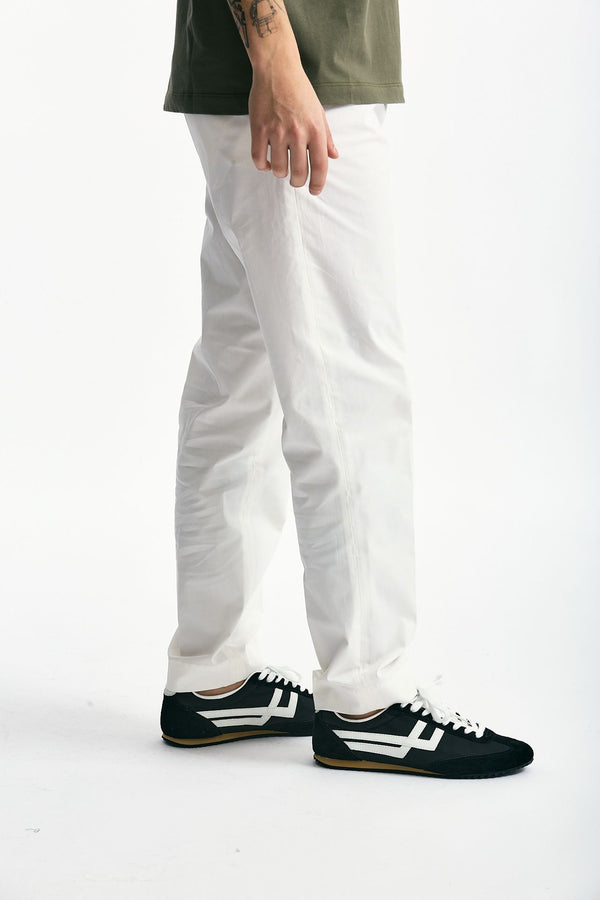 Pantalone GIOVE in cotone stretch bianco uomo Nine in the morning