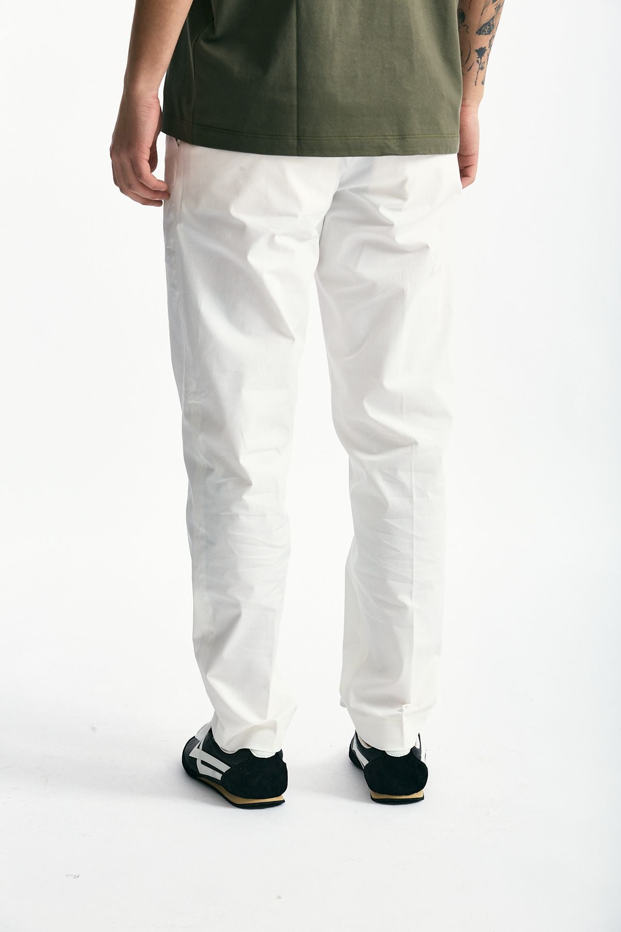 Pantalone GIOVE in cotone stretch bianco uomo Nine in the morning - 3