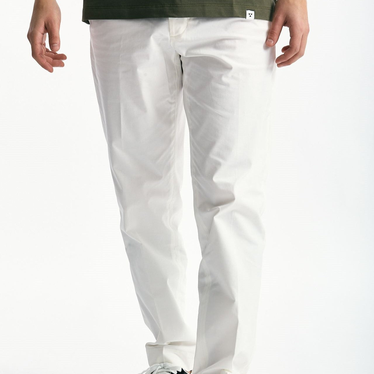 Pantalone GIOVE in cotone stretch bianco uomo Nine in the morning - 8