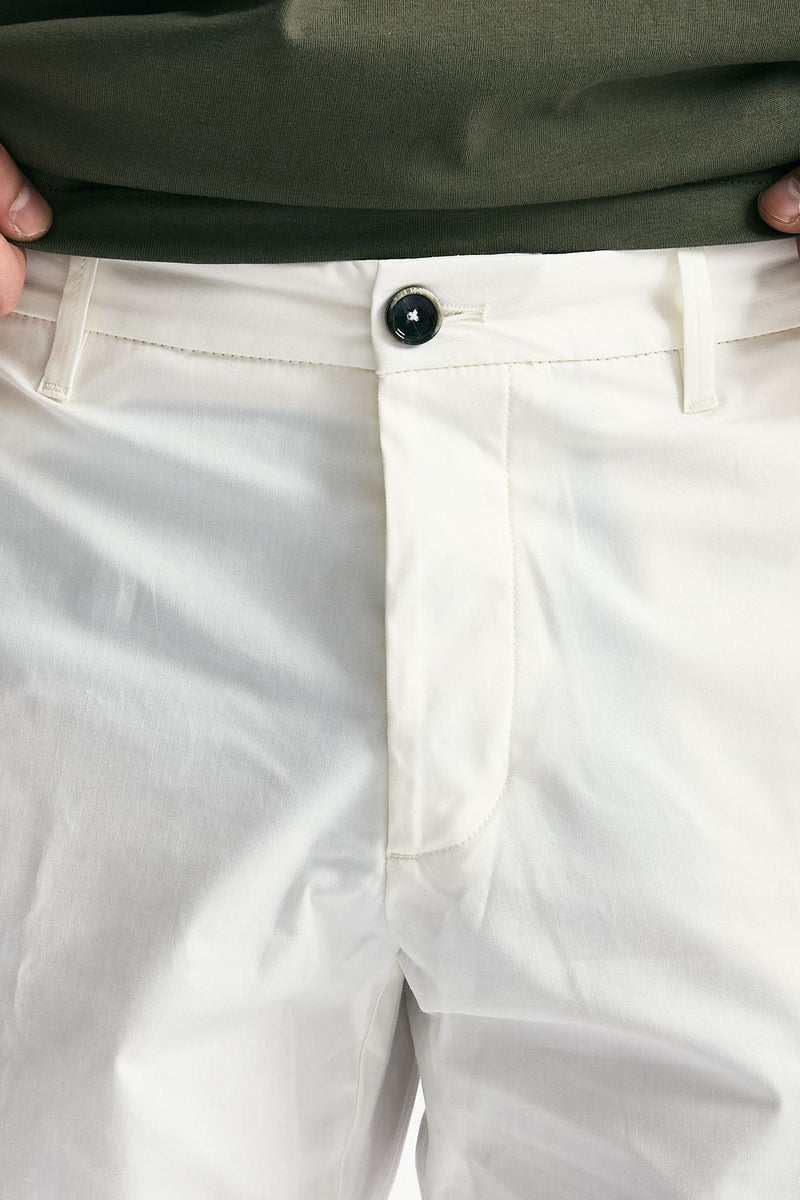 Pantalone GIOVE in cotone stretch bianco uomo Nine in the morning - 6